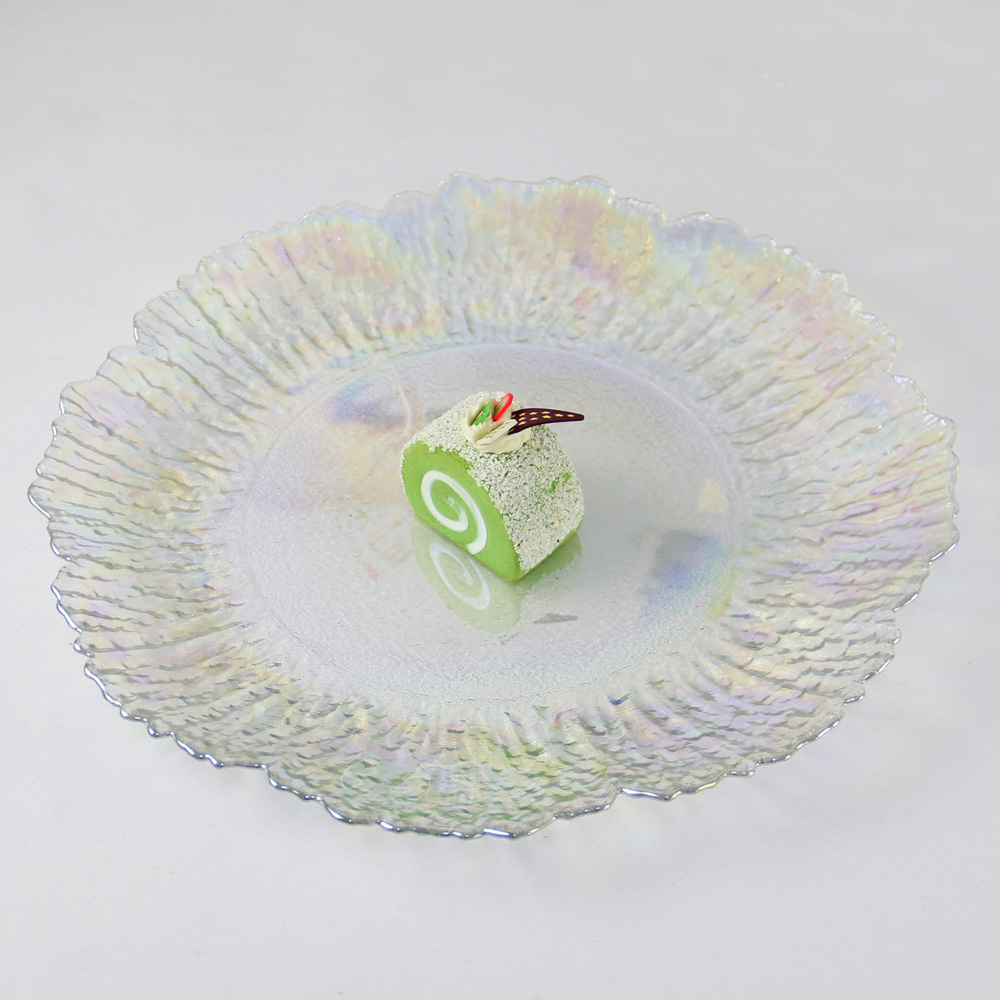 Random Wave Rim Glass Plates