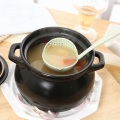 2 In 1 Hot Pot Dinnerware Porridge Soup Spoon With Filter Skimmer Kitchen Utensil Long Handle Colander green