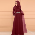 Ramadan Turkey Muslim Dress Women Abaya Isalmic Clothing Print Solid Color Big Swing A-line Plus Size Dresses Moroccan Kaftan