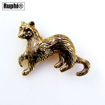 Cute Vivid Metal Skunks Pin Brooch Ferret Animal Weasel Charm Badge Pin Fashion Ornament Jewelry Accessories 1pc x New