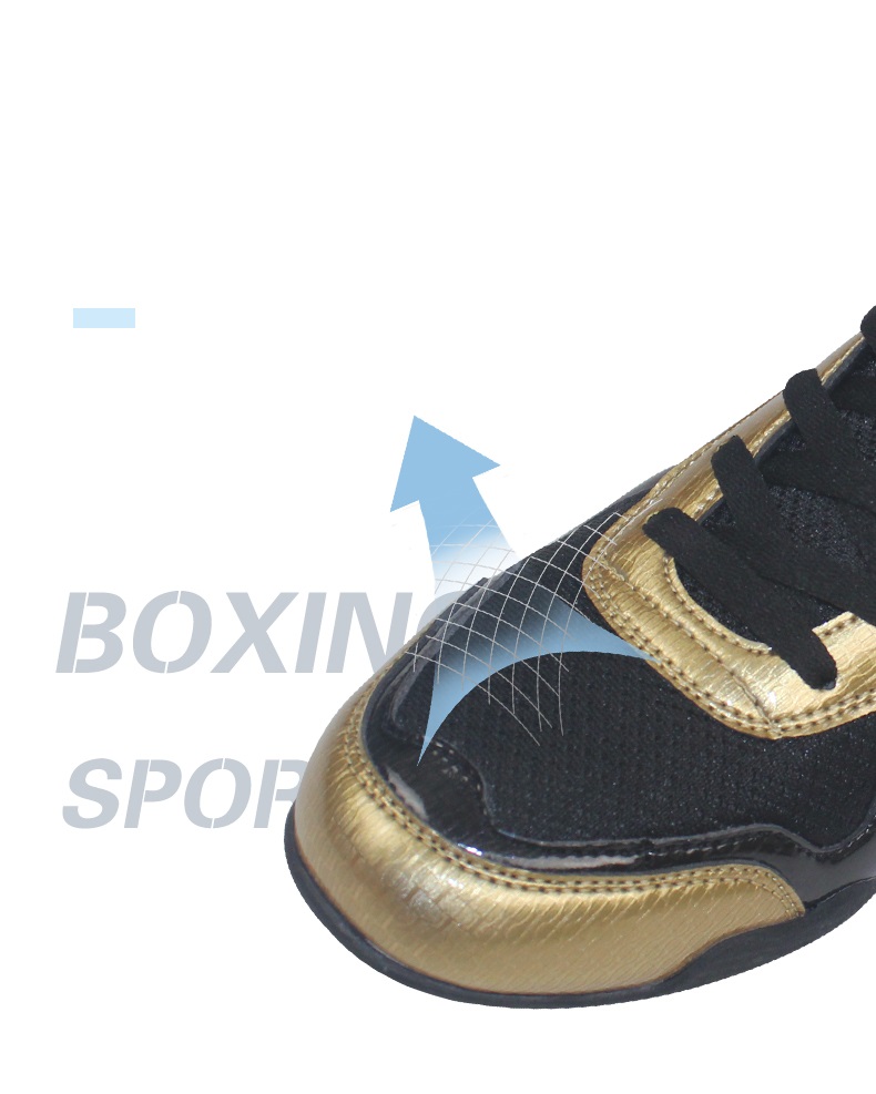 Professional Boxing Wrestling Shoes Rubber Outsole Breathable Combat Sneakers High Top Training Fighting Boots Plus Size 34-47