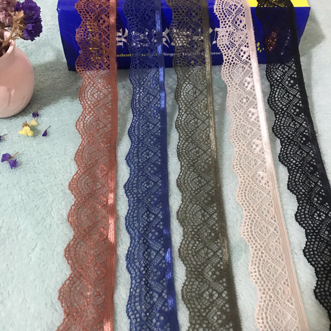 CS2329 3.3CM2 meters/5 meters Colorful made in China lace, stretch lace, DIY lace