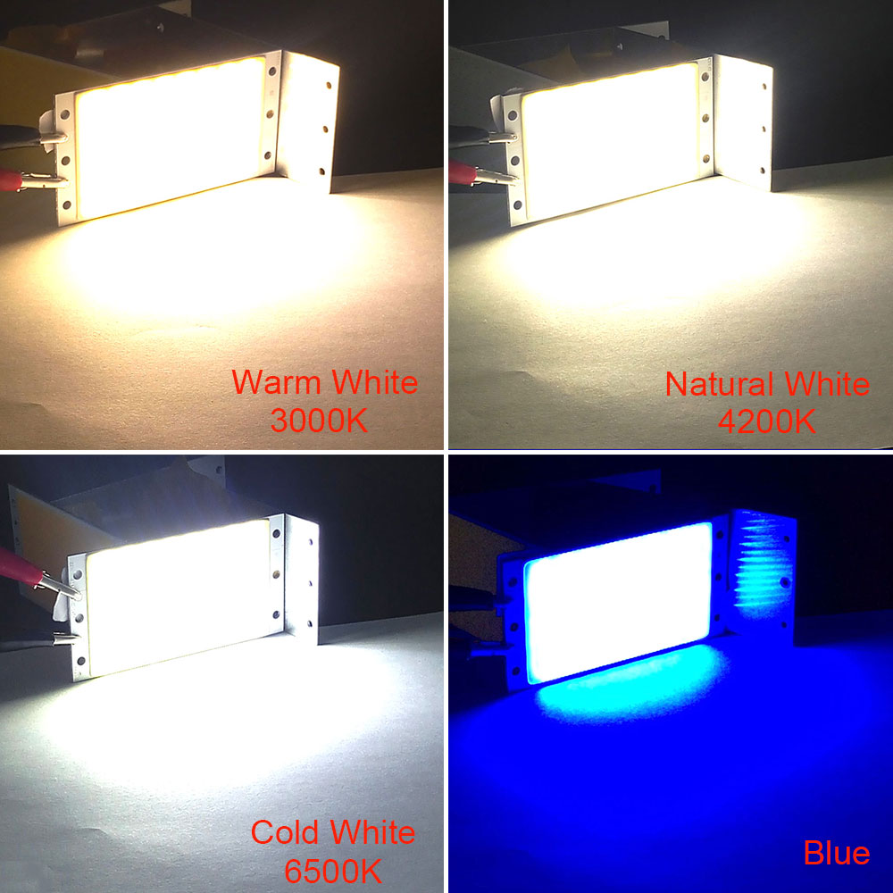 12V COB LED Panel Light with Dimmer Controller 15W 1500LM Warm Nature Cold White DC12V Dimmable LED Bulb for Desklight Work Lamp