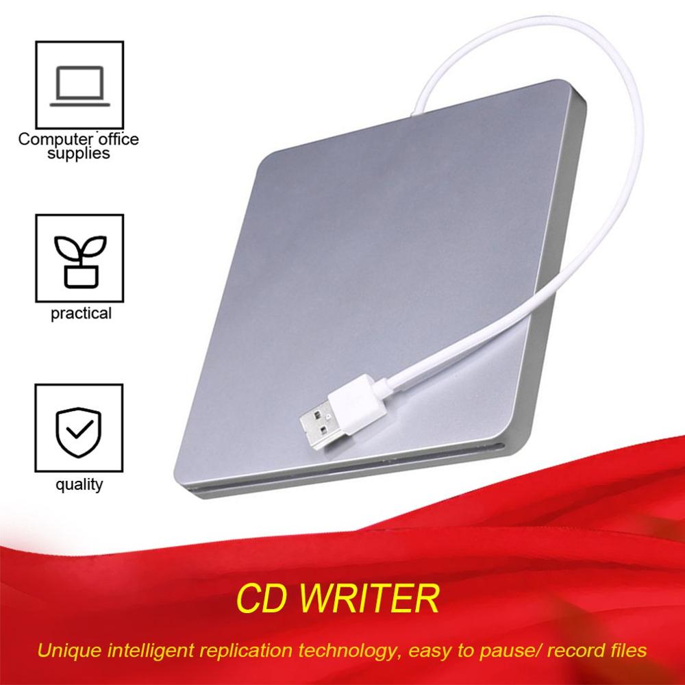 USB DVD Drives Optical Drive External DVD RW Burner Writer Recorder Slot Load CD ROM Player for Apple Macbook Pro Laptop PC Hot