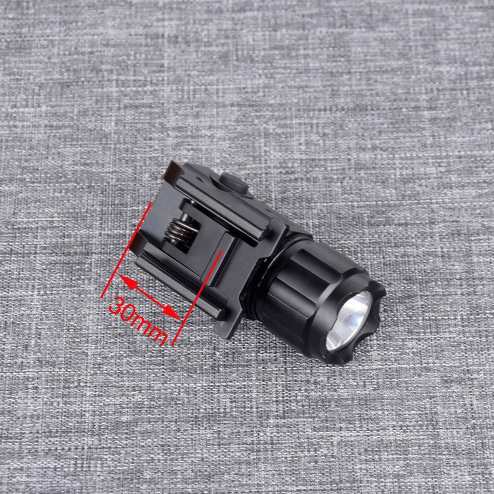 CNC Aluminum Tactical LED Mini Weapon Gun Light Flashlight Military Airsoft Rifle Pistol Gun Light for 20mm Rail