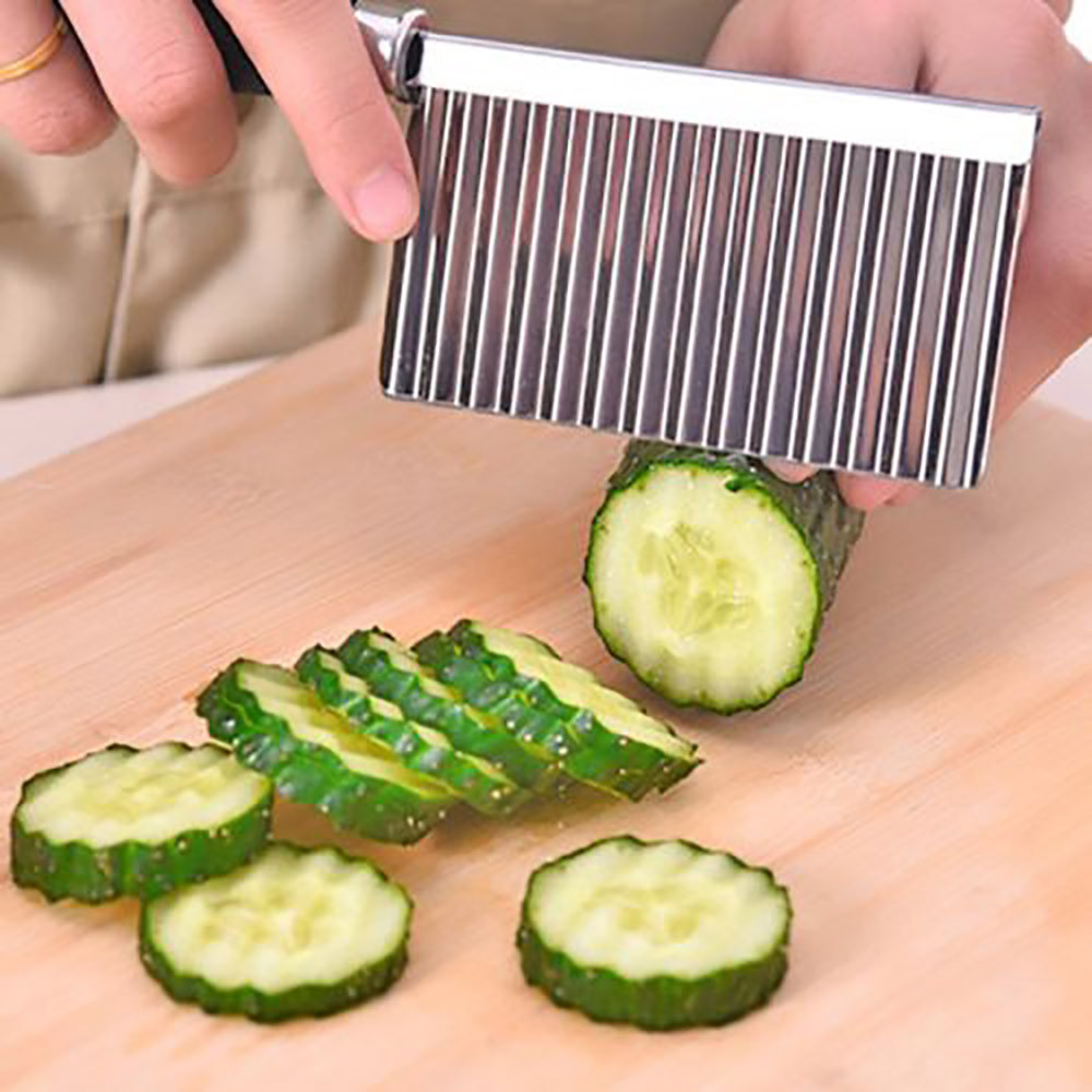 Potato Wavy Edged Tool Peeler Cooking Tools kitchen knives Accessories Stainless Steel Kitchen Gadget Vegetable Fruit Cutting