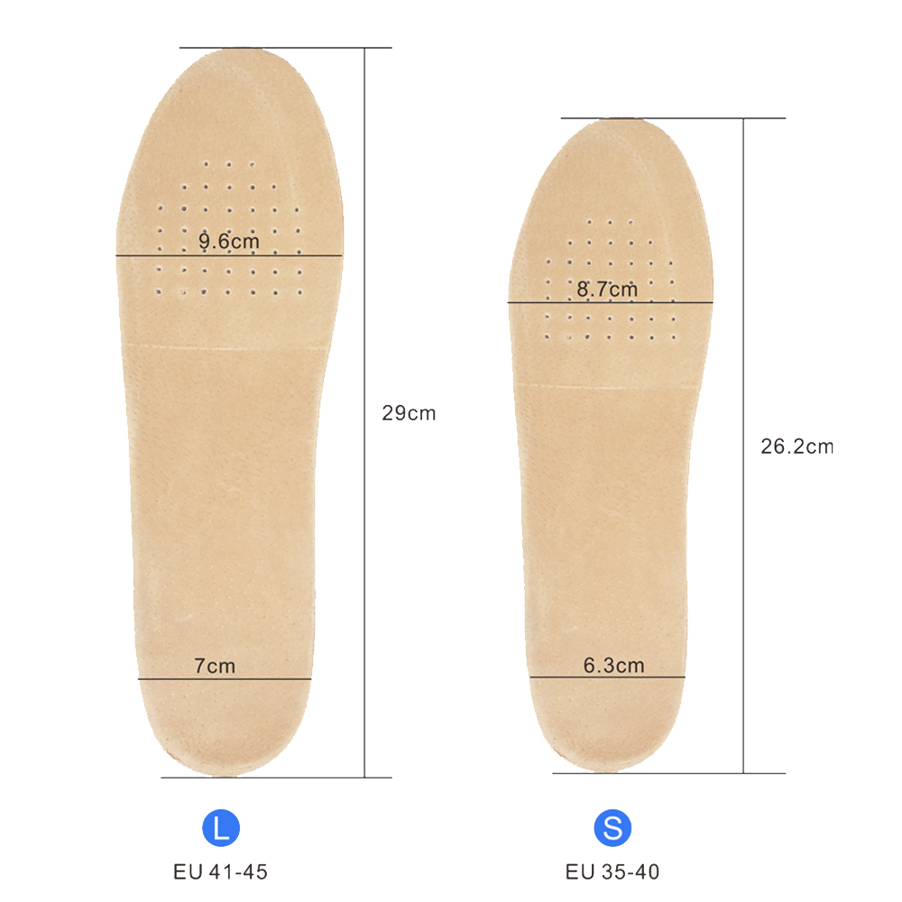 WINRUOCEN Height Increase Insole EVA Pigskin Insoles Gel Insoles Flat Foot Silicone Soles Gel Orthopedic Shoe pad Lift Increase