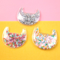 63x54mm 10Pc Transparent Plastic Bag Bling Shaker Sequins DIY Make Hair Clip Accessories Craft Phone Decor,10Yc7553