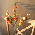 Fake Artificial Rose Fruit Pomegranate Berries Red Yellow Bouquet Floral Garden Home Decor Berries diy Artificial flowers