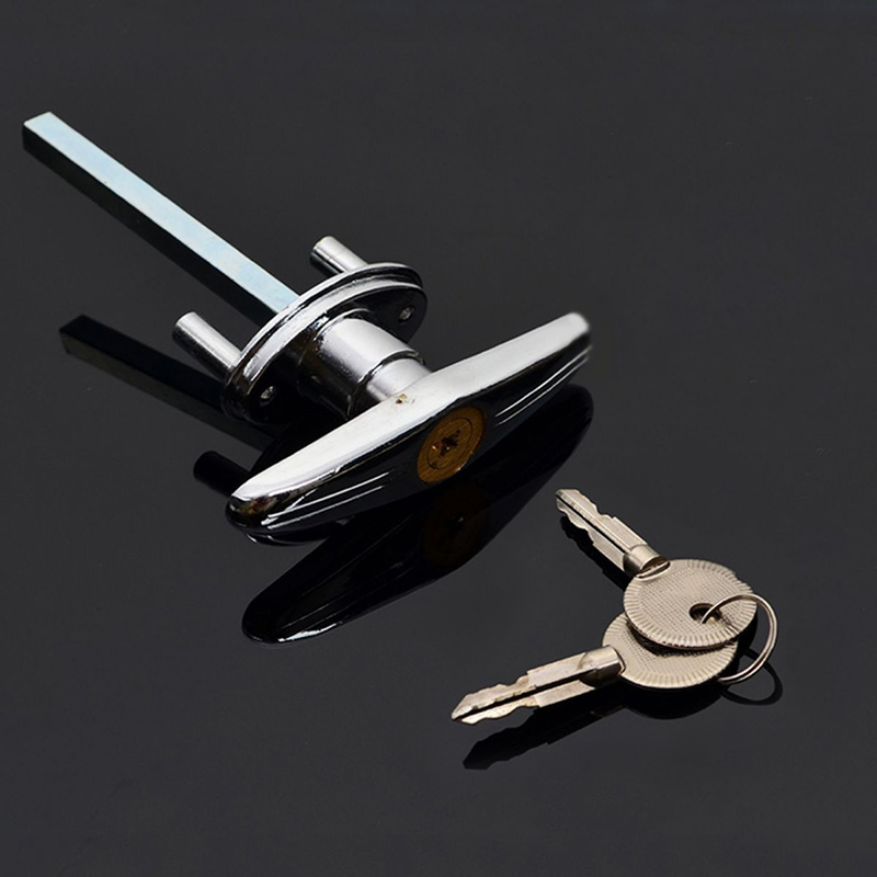 Mayitr Garage Door Opener T Lock Handle with 2 keys Secure For Caravans & Trailers