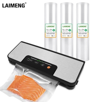 LAIMENG Vacuum Sealer with Cutter Pulse Function Sous Vide Food Vacuum Machine For Food Storage Packer Vacuum Bags S288