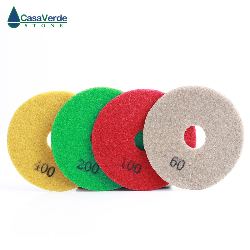 Free shipping 4 inch electroplated polishing pads dry and wet for grinding granite abrasive pads