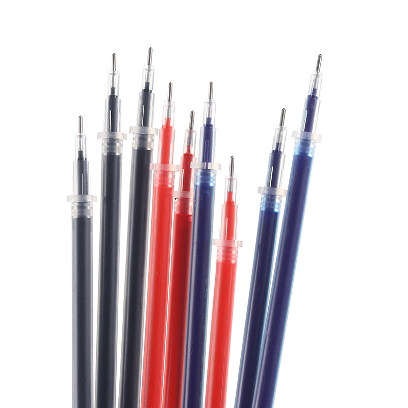 102Pcs/Lot Office Gel Pen Refill Set 0.5mm Blue Black Red Ink Rod for Handle Gel Pen Refill School Writing Stationery