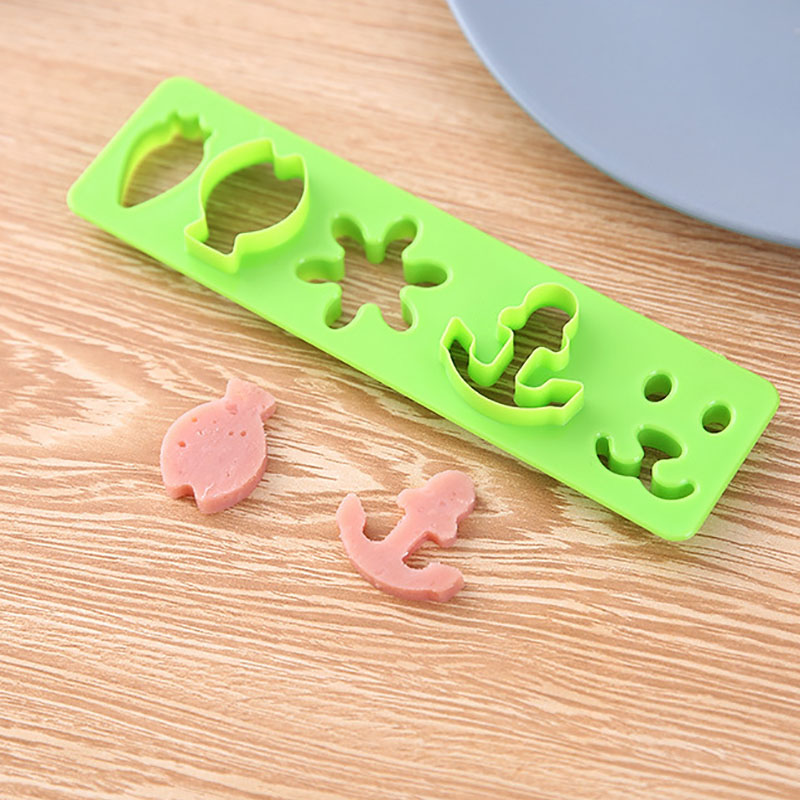 4 Pcs Kids Lunch Bento Mold DIY Mold Tool Cute 3D Cartoon Animal Sushi Maker Rice Kitchen Accessories