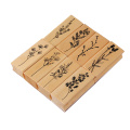 Vintage Forest Plants flower decoration stamp wooden rubber stamps for scrapbooking stationery DIY craft standard stamp