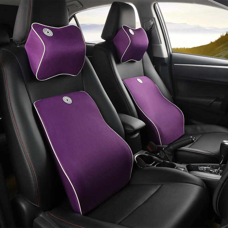 Car Pillow 3D Memory Cotton Warmer Neck Pillow Waist Pose Car Seat Cushion Universal Backrest Auto Parts