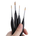 6X Detail Paint Brush Set for Miniature Watercolor Acrylic Oil Painting Drawing