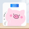 Cartoon Pig Bathroom Body Scales LCD Display Body Weighing Digital Scales Toughened Glass Floor Electronic Smart Weight Scales