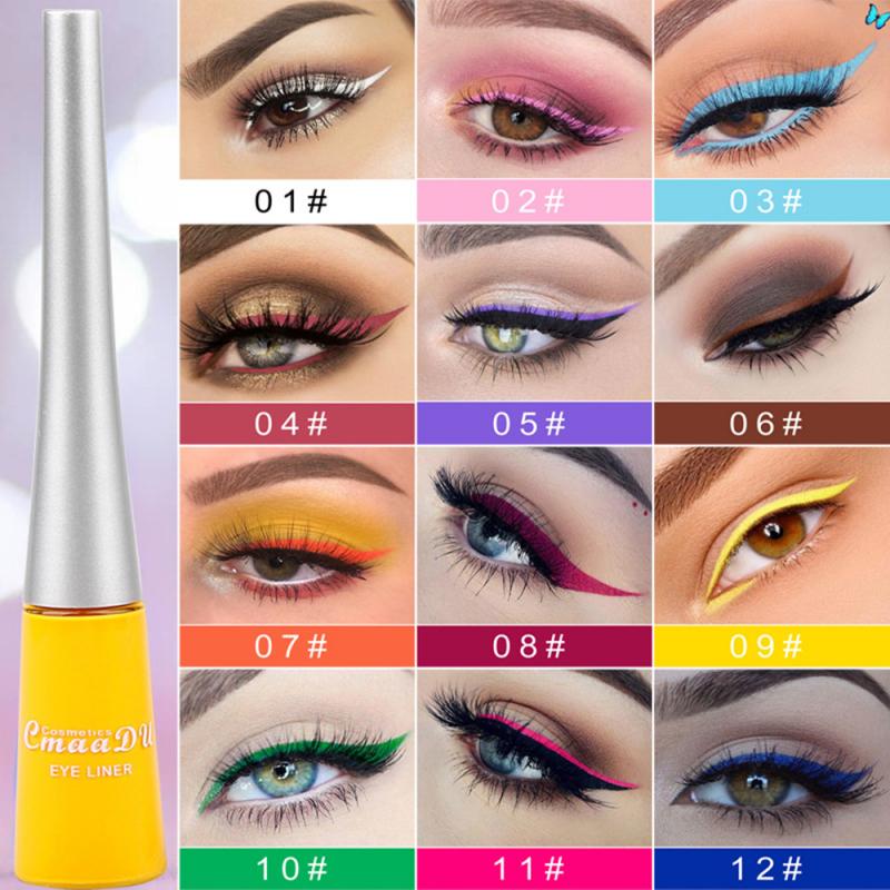 Liquid Eyeliner Pen Matte Colorful Eyeliner Pencil Quick Dry Waterproof Eyes Makeup Women Gift Fashion Make Up Cosmetic TSLM1