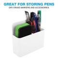 2 PCS Wellerly Mighty Magnetic Marker Holder Dry Erase Pen Holder Organizer With Powerful Neodymium Magnets For Glass Whiteboard