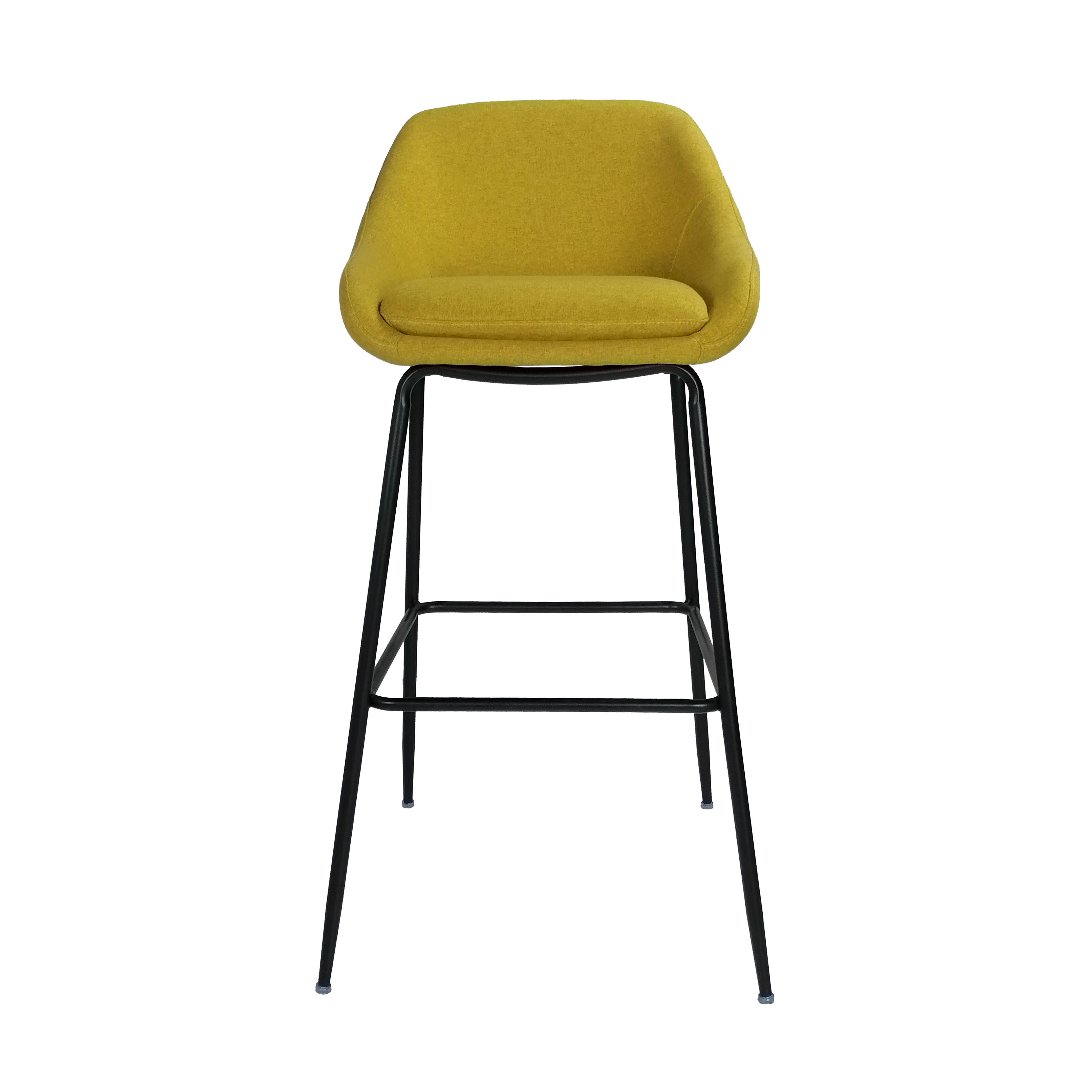 Modern Luxury Metal Leisure Bar Stool Contemporary Aluminium and Leather for Kitchen Dining Hotel Furniture
