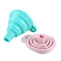 1PC Foldable Funnel Mini Portable Silicone Gel Practical Flexible Kitchen Funnel For Liquid Transfer Kitchen Cooking Accessories