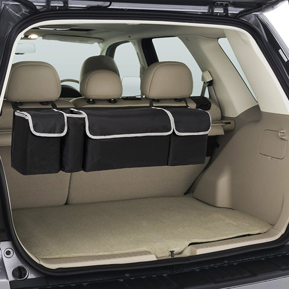 Car Trunk Organizer Backseat Storage Bag High Capacity Multi-use Oxford Adjustable Automobile Seat Back Organizers Accessories