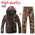 Winter for Fishing Suit Tactical Softshell CP Camouflage Fishing Jacket Waterproof Hunting Outdoor Clothes Fishing Wear Militar