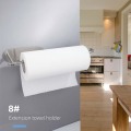 Shelf Round Tissue Hanging Under Cabinet Paper Towel Holder Self Adhesive Rack Toilet Kitchen Storage Durable Stainless Steel