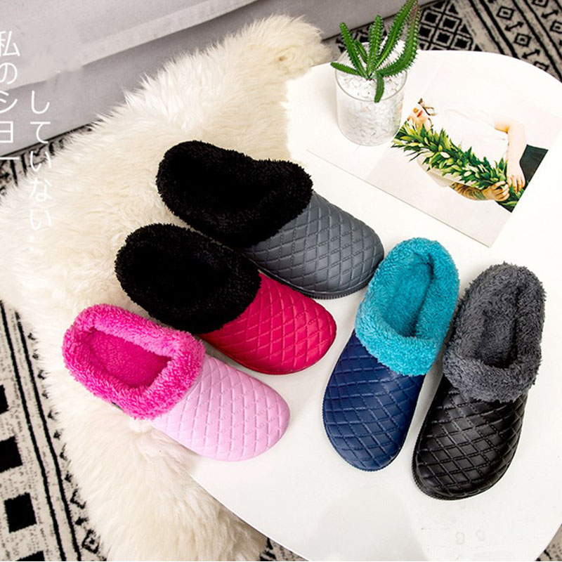 Warm Home Slippers Winter Shoes For Women Indoor Hotel Slippers Lover Sneakers Sandals Warm Fur Slippers Women Clogs Mules