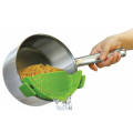 New Silicone Pan Strainer Creative Pan Strain Clip On Pasta Food Convenience Various Colors Draining Kitchen Tools