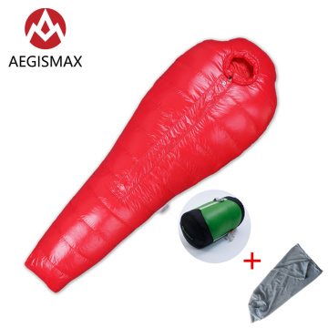 AEGISMAX AEGIS-A800/A1000 Series Outdoor Camping Super Goose Down Thicken Keep Warm Fully Surrounded Mummy Sleeping Bag