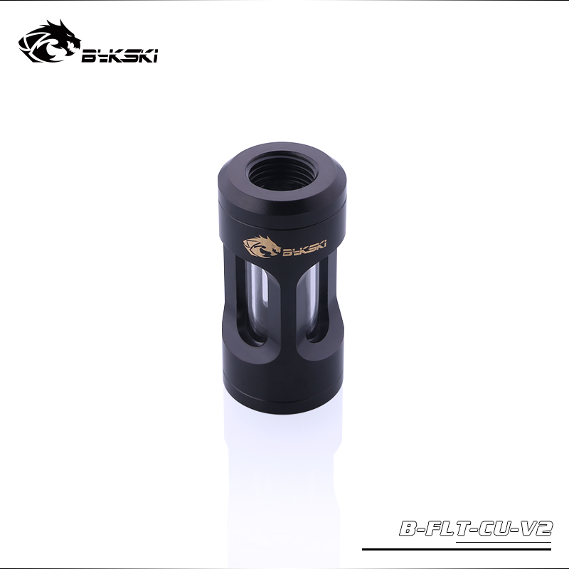 BYKSKI G1/4" Metal Flow Filter water cooling Filter system dedicated dual spiral pattern filters connector cooler fitting