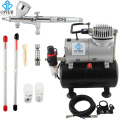 OPHIR Pro Airbrush Complete Kit Dual-Action Airbrush Gun with Air Tank Compressor for Cake Decorating Cake Tool _AC090+AC070