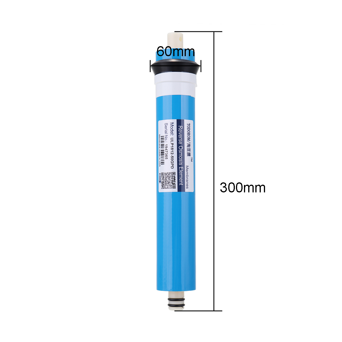1Pcs 50/75/100/125GPD Home Kitchen Reverse Osmosis RO Membrane Replacement Water System Water Filter Purifier Drinking Treatment