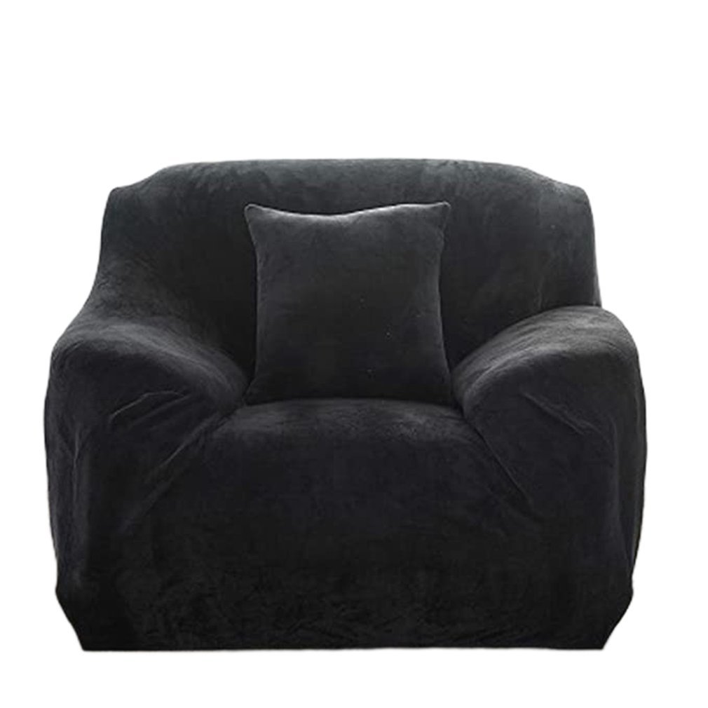 Solid Color Sofa Cover All-inclusive High Elasticity Plush Sofa Cover Thickening Can Be Customized Fashion