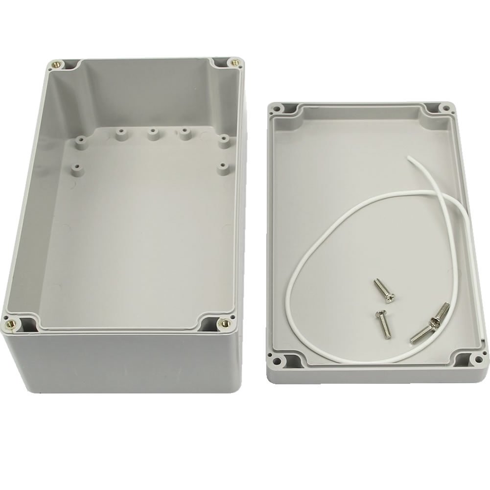 Gray-white Waterproof Plastic Project Box Enclosure 200*120*75 MM