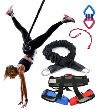bungee dance fitness training rope for gym fly suspension band of The Aerial yoga fell the Freedom-trening 120-220lbs (40-110KG)