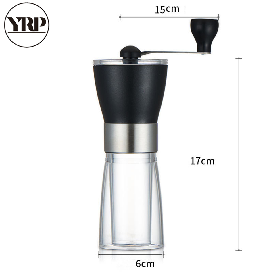 Coffee Grinder portable Manual Ceramic core Glass Coffee Beans Grinders Mill For Barista Tools espresso manual coffee grinder