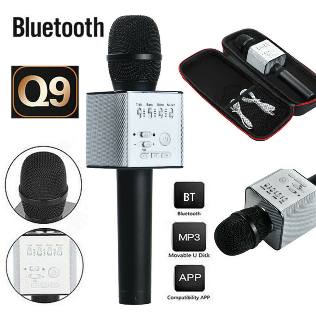 Q9 Wireless Microphone Portable Handheld Cellphone Karaoke Player Universal Bluetooth Mobile Phone Mic