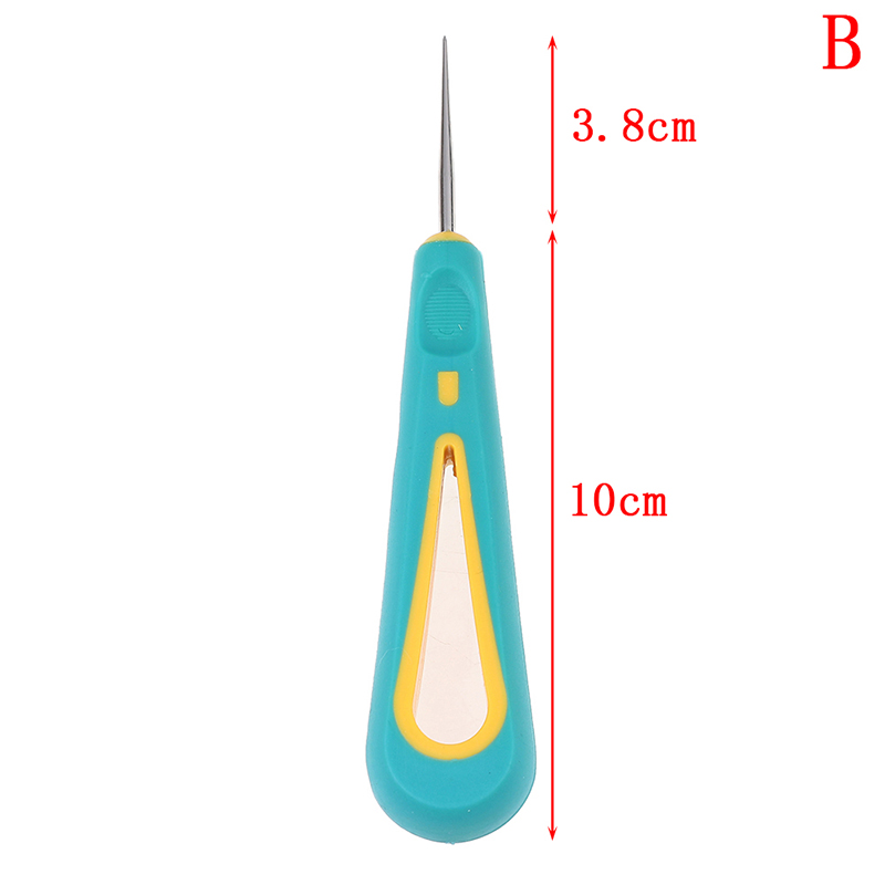 Awl Hook Needle Detachable Hand Stitcher Taper Steel Stitcher Hole Punching Sewing Awl Needles For Leather Shoes Repair 3Sizes