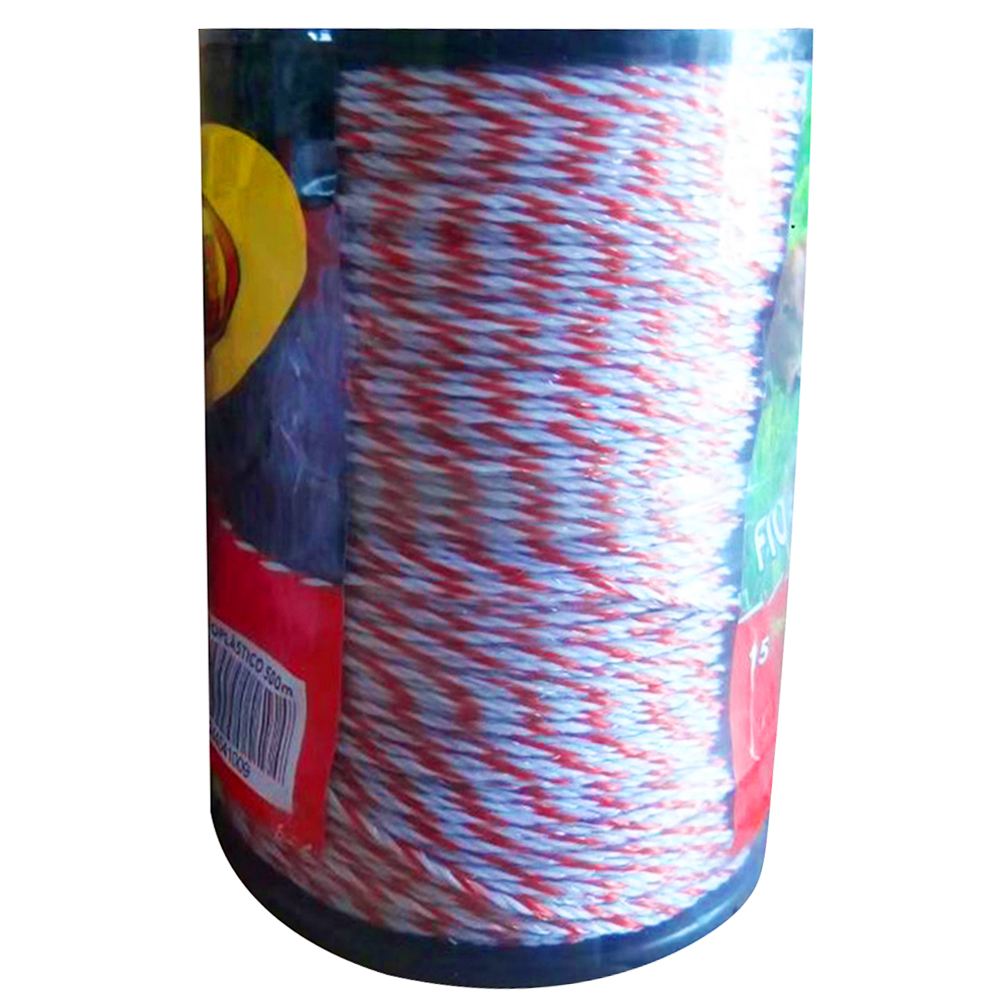 500m Electric Fence Poly Wire Ultra Low Resistance Hot Poly Rope 2mm Red White Polywire With Steel For Farm Horse Sheep Fencing