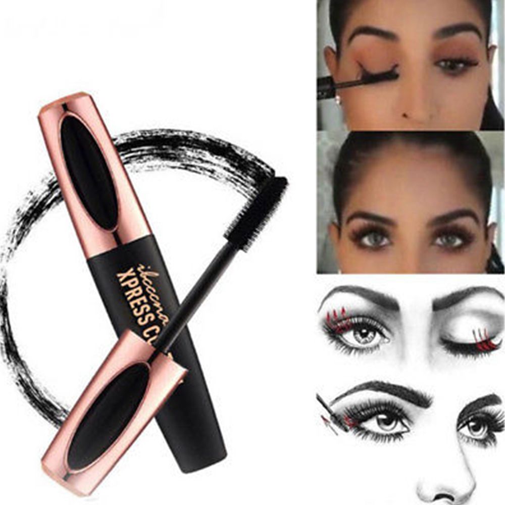 Ibcccndc 4D Silk Fiber Lash Mascara XPRESS CPNTROL Waterproof Eyelash Extension Black Thick Lengthening Eye Makeup Cosmetics