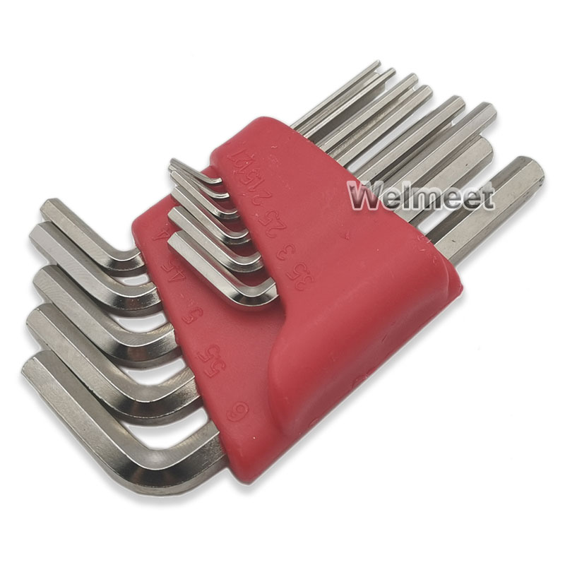 Hardened Hexagon Wrench Sets Screwdriver Inner Hex Head Spanner Key Set Opposite Side 1.27mm-6mm For Coupling Universal Joint