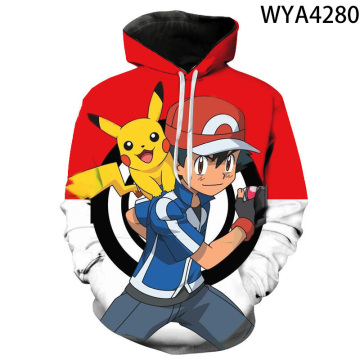 2020 new animated 3D printed hoodies men women children fashion hoodies pokemon boys girls kids sweatshirts street clothing