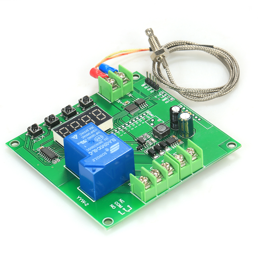 Temperature Controller Module 0~1000 degrees temperature instruments Temp Control Switch Board thermostat + K-type Sensor Probe