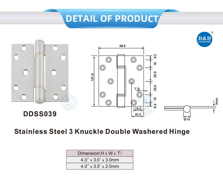 silver door hinges