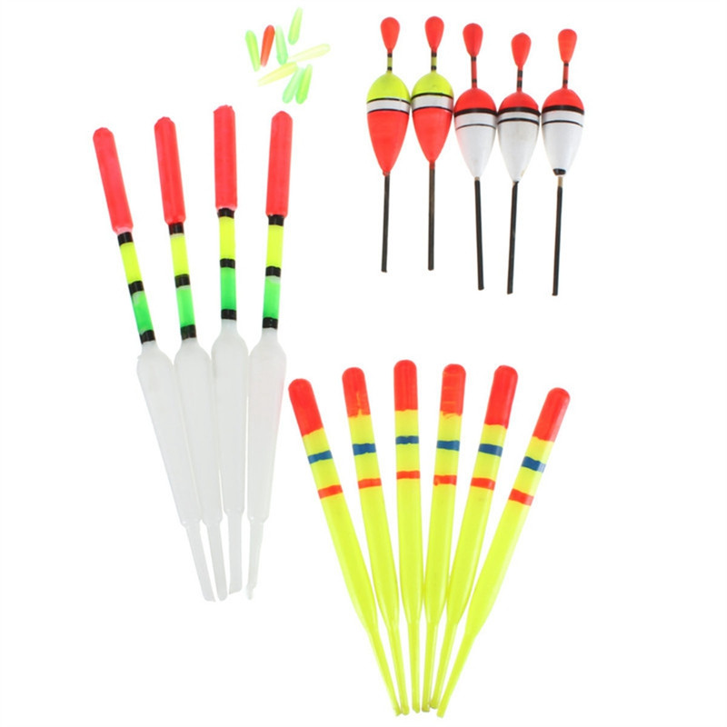 15 pcs/set Three Sizes Fishing Float Tube Buoy Bobber with Rubber Connector Fishing Tackle for All type of Fishing YF-308
