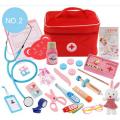 Children Pretend Doctor Toy Set Durable Nurse Injection Tool Wooden Simulation Medicine Box Sturdy Gift Case