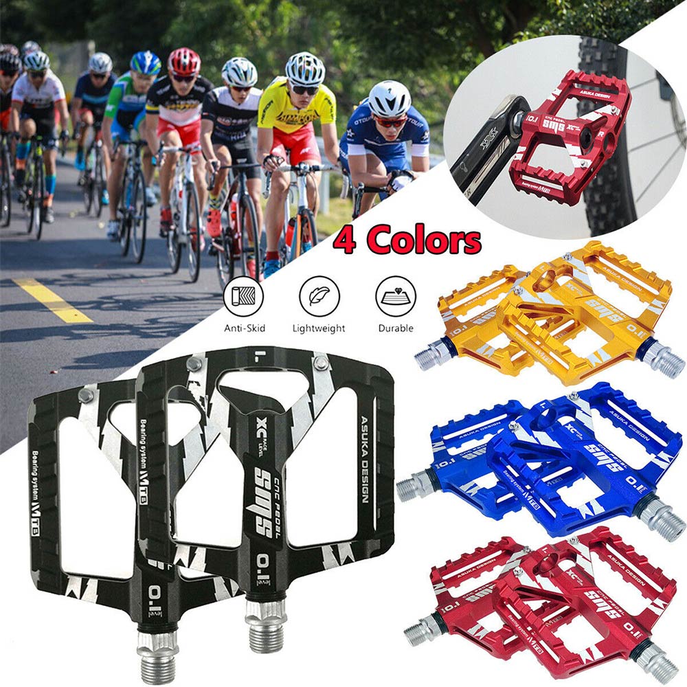 1Pair Universal Ultralight Aluminum Alloy Anti-Slip Bicycle Pedals For Bicycle MTB Road Mountain Bike Pedals Bike Accessories